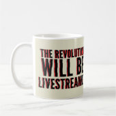 Die Revolution wird in einen neuen Rahmen gestellt Kaffeetasse (Links)