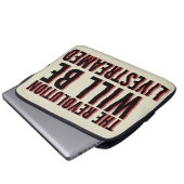 Die Revolution wird in einen neuen Rahmen gestellt Laptopschutzhülle (Vorne Knopf)