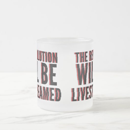 Die Revolution wird in einen neuen Rahmen gestellt Mattglastasse (Mittel)