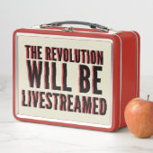 Die Revolution wird in einen neuen Rahmen gestellt Metall Brotdose (Beispiel)