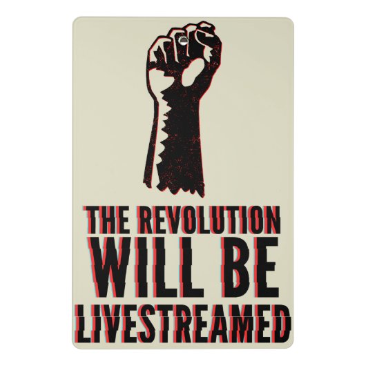 Die Revolution wird in einen neuen Rahmen gestellt Mini Klemmbrett (Rückseite)