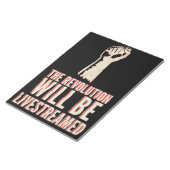 Die Revolution wird in einen neuen Rahmen gestellt Notizblock (angewinkelt)