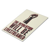 Die Revolution wird in einen neuen Rahmen gestellt Notizblock (angewinkelt)