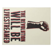 Die Revolution wird in einen neuen Rahmen gestellt Notizblock (Vorderseite)