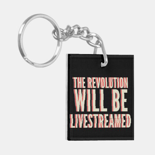 Die Revolution wird in einen neuen Rahmen gestellt Schlüsselanhänger (Vorderseite links)