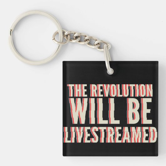 Die Revolution wird in einen neuen Rahmen gestellt Schlüsselanhänger (Vorderseite)