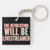 Die Revolution wird in einen neuen Rahmen gestellt Schlüsselanhänger (Rückseite)