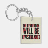 Die Revolution wird in einen neuen Rahmen gestellt Schlüsselanhänger (Vorderseite links)