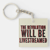 Die Revolution wird in einen neuen Rahmen gestellt Schlüsselanhänger (Vorderseite)