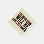 Die Revolution wird in einen neuen Rahmen gestellt Serviette (Ecke)