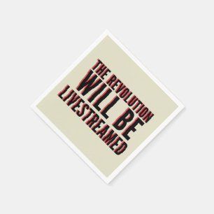 Die Revolution wird in einen neuen Rahmen gestellt Serviette