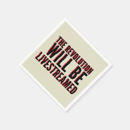 Die Revolution wird in einen neuen Rahmen gestellt Serviette (Ecke)