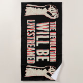 Die Revolution wird in einen neuen Rahmen gestellt Strandtuch (Vorderseite)