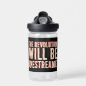 Die Revolution wird in einen neuen Rahmen gestellt Trinkflasche (Vorne)
