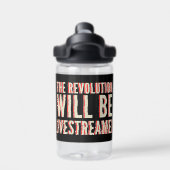 Die Revolution wird in einen neuen Rahmen gestellt Trinkflasche (Rückseite)