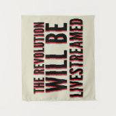 Die Revolution wird in einen neuen Rahmen gestellt Wandteppich (Vorderseite)