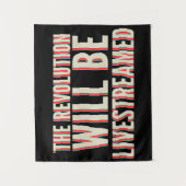 Die Revolution wird in einen neuen Rahmen gestellt Wandteppich (Vorderseite)