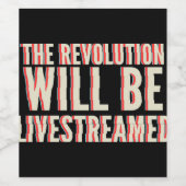 Die Revolution wird in einen neuen Rahmen gestellt Weinetikett (Einzelnes Label)