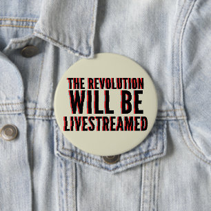 Die Revolution wird live übertragen Button