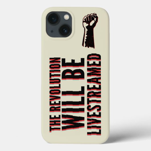 Die Revolution wird live übertragen Case-Mate iPhone Hülle (Rückseite)