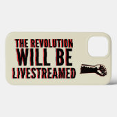 Die Revolution wird live übertragen Case-Mate iPhone Hülle (Rückseite (Horizontal))
