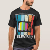 Die Revolution wird nicht schwarz Fernseher L T-Shirt (Vorderseite)
