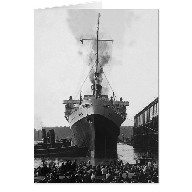 Die Rex im Hafen von NYC (Vorne)