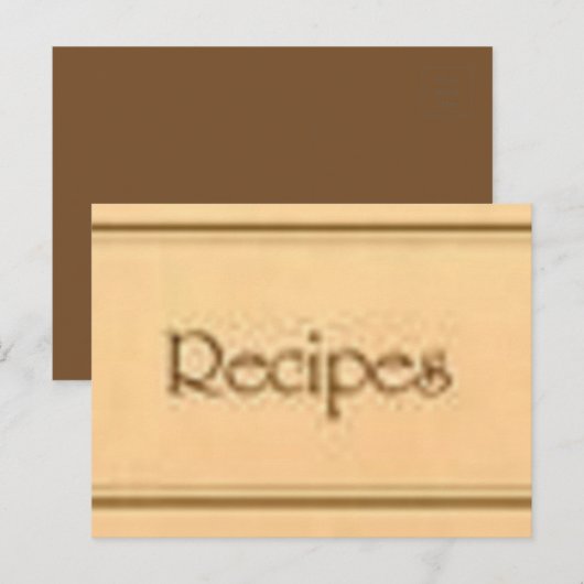 Die Rezepte Postkarte (Vorne/Hinten)