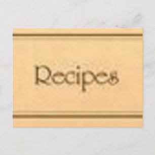 Die Rezepte Postkarte