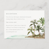Die Rezeption des tropischen Palmen Trees Beach Begleitkarte (Vorderseite)