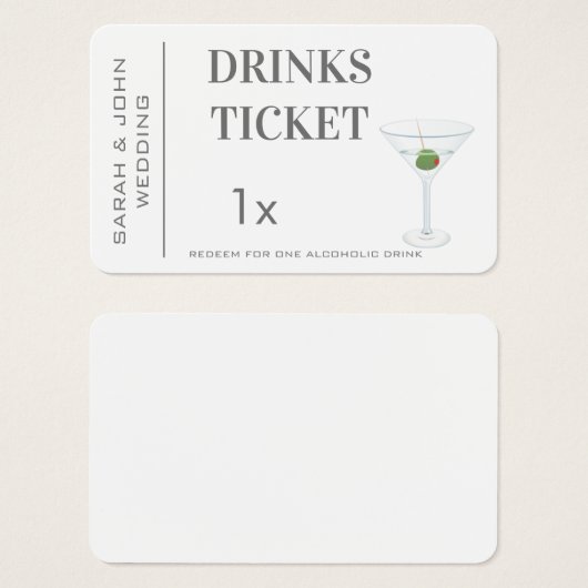 Die Rezeption für einfache Drinks (Vorne & Hinten)