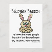 Die Rezession muss irgendwann enden Postkarte (Vorderseite)