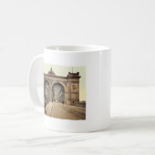 Die Rhein-Brücke, Mannheim, Baden, Deutschland Kaffeetasse (Vorderseite Links)