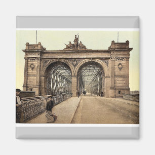 Die Rheinbrücke, Mannheim, Baden, Deutschland selt Magnet