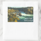 Die Rheinfall in der Schweiz Rechteckiger Aufkleber (Tasche)