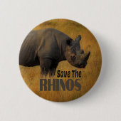 Die Rhinos gerettet Button (Vorderseite)