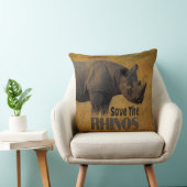 Die Rhinos gerettet Kissen (Stuhl )