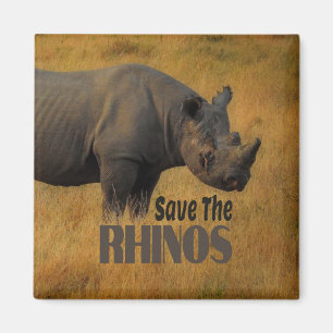 Die Rhinos gerettet Magnet