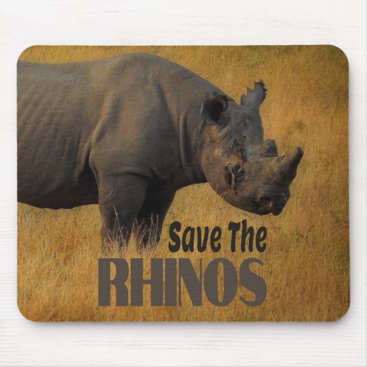 Die Rhinos gerettet Mousepad (Vorne)