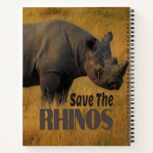 Die Rhinos gerettet Notizblock (Rückseite)