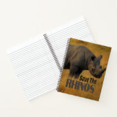 Die Rhinos gerettet Notizblock (Innenseite)