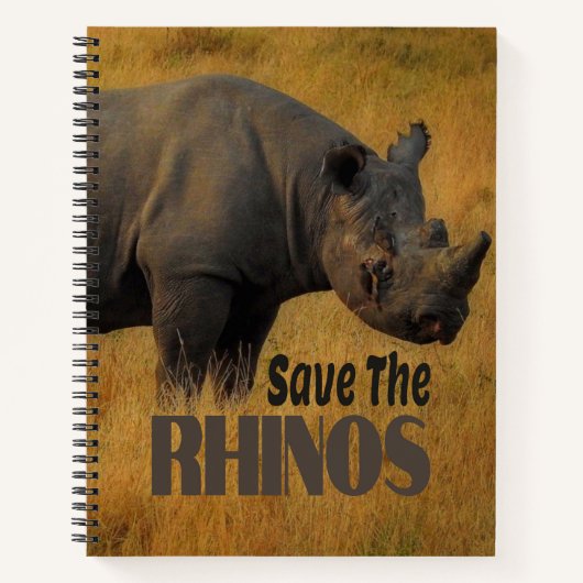 Die Rhinos gerettet Notizblock (Vorderseite)