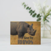 Die Rhinos gerettet Postkarte (Stehend Vorderseite)