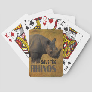 Die Rhinos gerettet Spielkarten