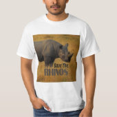 Die Rhinos gerettet T-Shirt (Vorderseite)