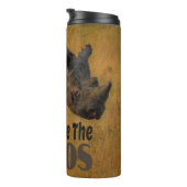 Die Rhinos gerettet Thermosbecher (Nach rechts gedreht)