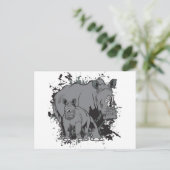 Die Rhinos Postkarte (Stehend Vorderseite)