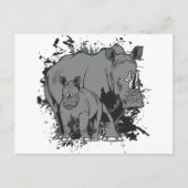Die Rhinos Postkarte (Vorderseite)