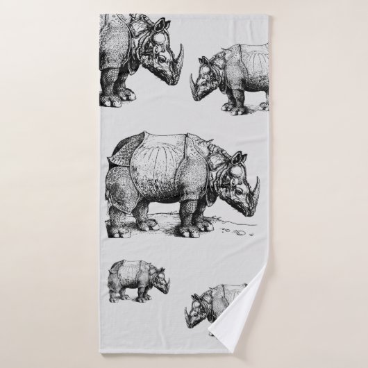 Die Rhinozeros Badehandtuch (Badehandtuch)