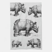 Die Rhinozeros Geschirrtuch (Vertikal)